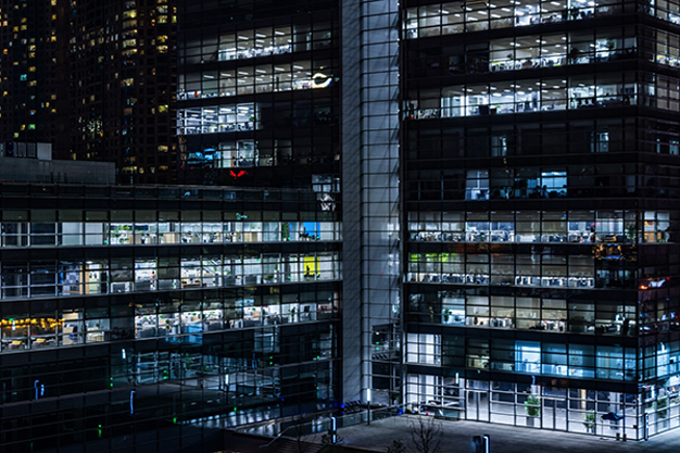 Novus building night