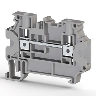 Screw type terminals with double cross connection