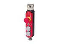 EUCHNER Transponder-coded safety switch CTP-AR, M23, emergency stop, 2 push buttons ; 137165