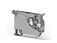 Klemsan ASK 5 LD 4mm2, Screw connection, Fuse terminal block (5x50-25) with 220V LED, Insulation material PA, Grey; 353439