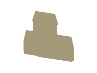 Klemsan End Plate for PIK 2,5 N , NPP / PIK 2,5 N; 449010